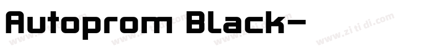 Autoprom Black字体转换 Autoprom Black字体转换